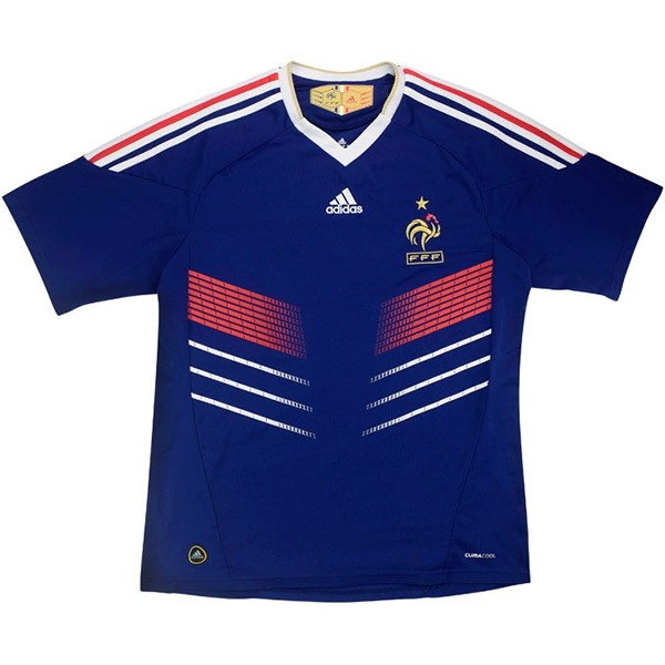 Camiseta Francia Primera Equipación Retro 2010 Azul